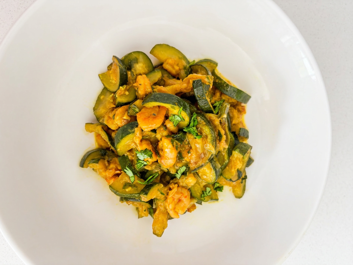 Courgette & Prawn Bhaji
